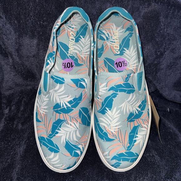OluKai Lae'Ahi Pa'i Mens Size 10.5 Shoes Swell/Aloha Blue Floral Slip On Sneaker - Picture 3 of 11